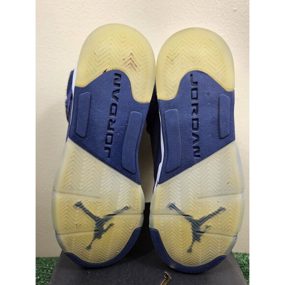 Size 7Y 8.5W - Air Jordan 5 Retro SE GS Midnight Navy FN5452-400 Georgetown - Picture 14 of 14